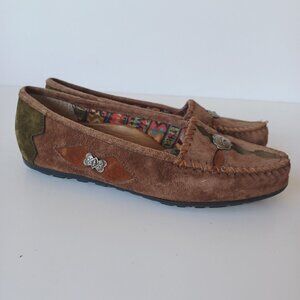 Hush Puppies Moccasins Embellished Southwest Size 6 M